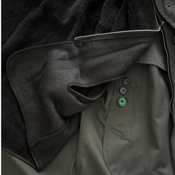 London Fog Black Trench Coat - Picture 5 of 10